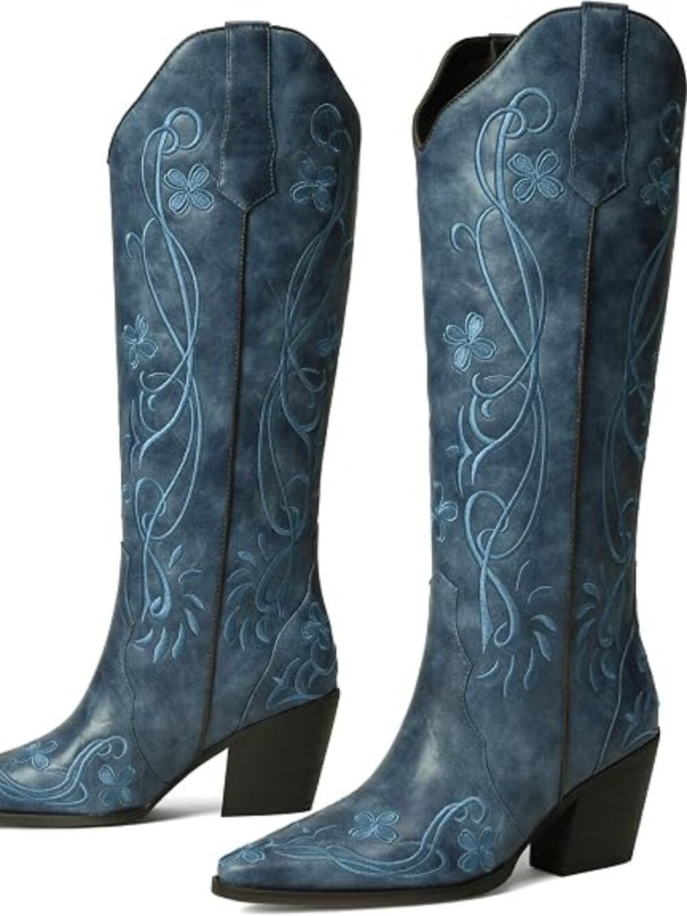 Cowgirl Boots Women Knee High Vintage Cowboy Boots